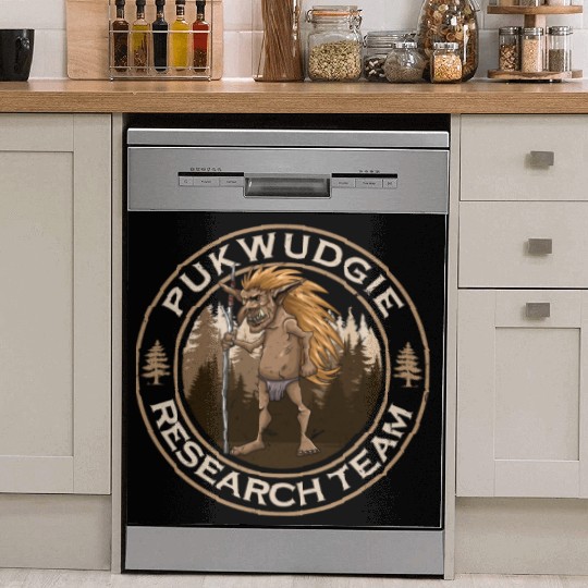 Pukwudgie Research Team Monster Believe Cryptid Dish Washer Covers