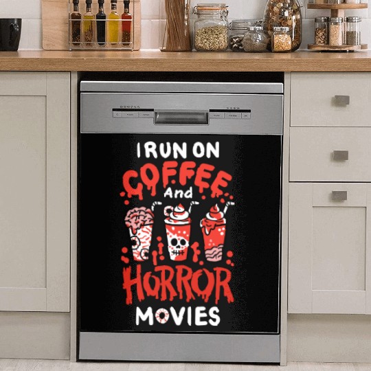 Horror Movie and Coffee Dish Washer Covers
