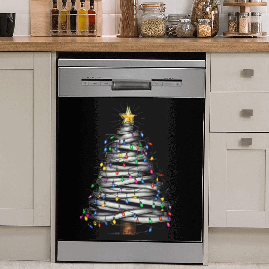 Christmas Light Tree Holiday Dish Washer Covers