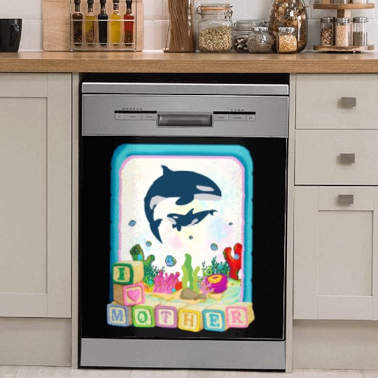 I Love My Mother , Cute Design Dish Washer Covers