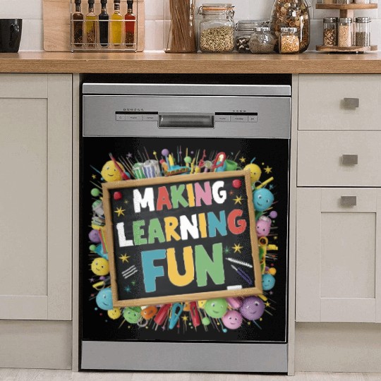 back to school Dish Washer Covers design for boy and girls