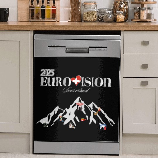 eurovision song contest 2025 Switzerland Dish Washer Covers