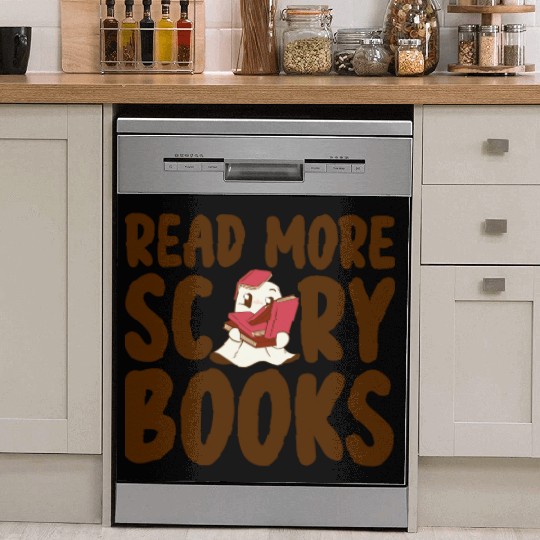 Read More Scary Books 2 Dish Washer Covers