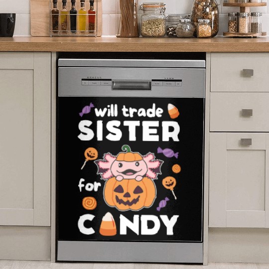 Axolotl Halloween Trade Brother For Candy Dish Washer Covers