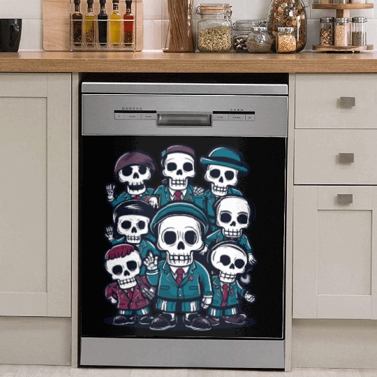Back To School Skeletons Dish Washer Covers