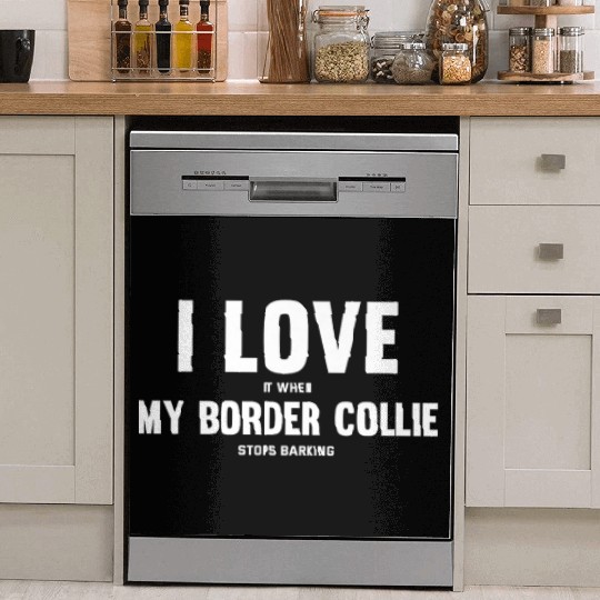 Border Collie Dog Owner Premium Dish Washer Covers