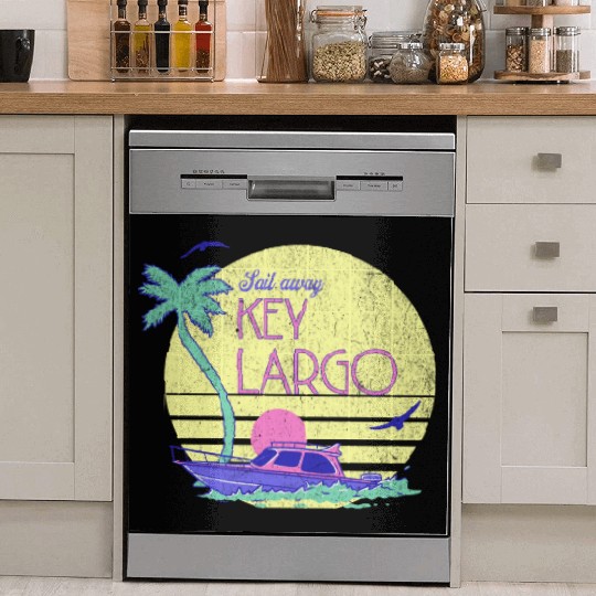 Sail Away Yacht Rock Key Largo Boating Dish Washer Covers