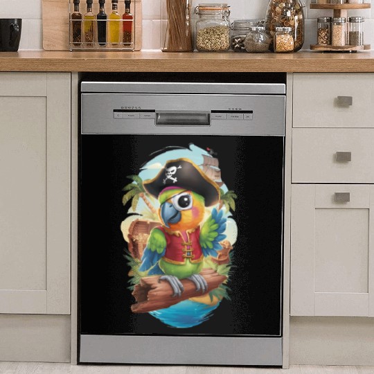 Pirate Parrot Adventure Dish Washer Covers