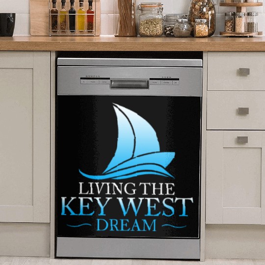 Florida Keys LIVING THE KEY-WEST DREAM Sailor Dish Washer Covers