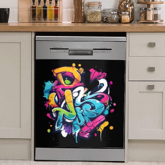 cool winter graffiti Dish Washer Covers