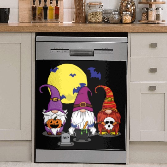 Halloween Gnomes Cute Creepy Halloween Dish Washer Covers