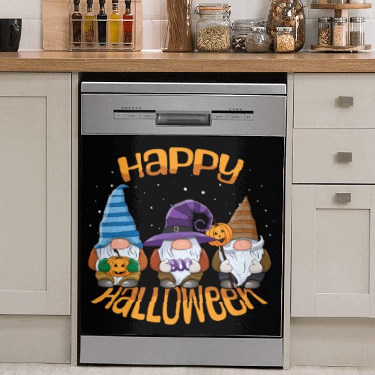 Happy Halloween Gnomes Dish Washer Covers
