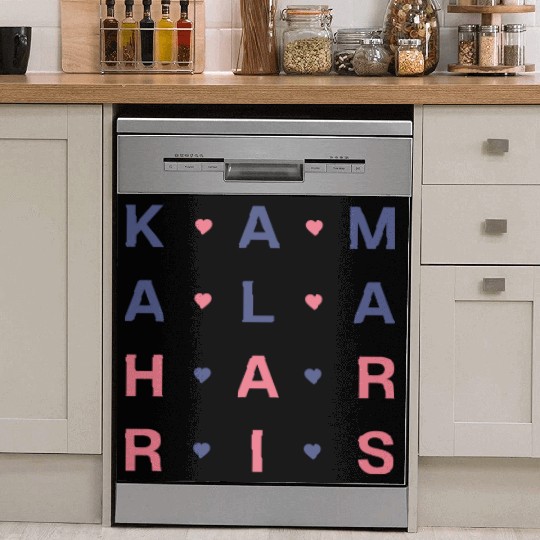 Kamala Harris Love Dish Washer Covers