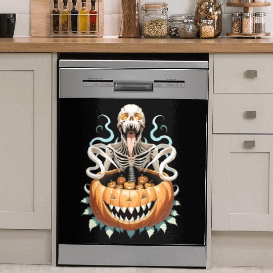 Heavy Metal Skeletons and Skulls Halloween Art Dish Washer Covers
