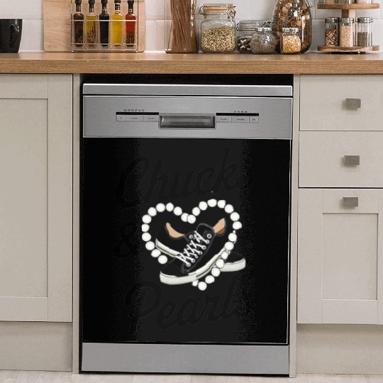 Chucks And Pearls 2024 I'M With Her Kamala 2024 Dish Washer Covers