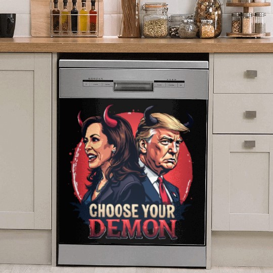 Kamala Harris Vs Trump The Fight For The Country Dish Washer Covers