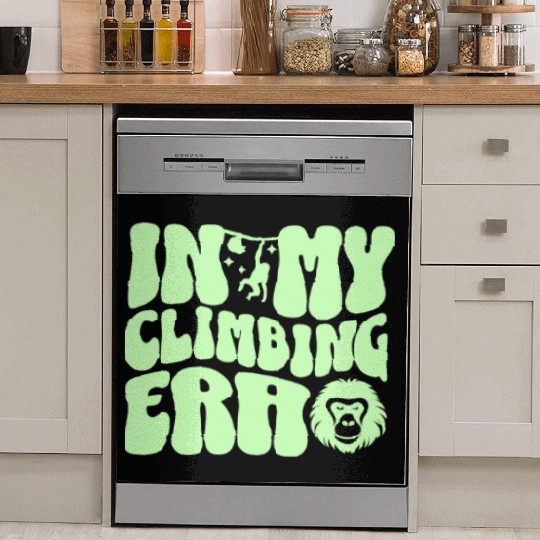 In my climbing era curvy boulderwriting bouldering Dish Washer Covers