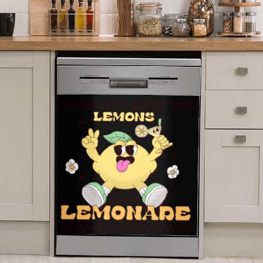 Lemon Quote Dish Washer Covers