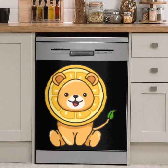 Lion Lemon Design for Lions Lovers Dish Washer Covers