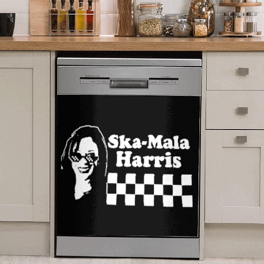 Kamala Harris Ska Mala Harris checkerboard Dish Washer Covers