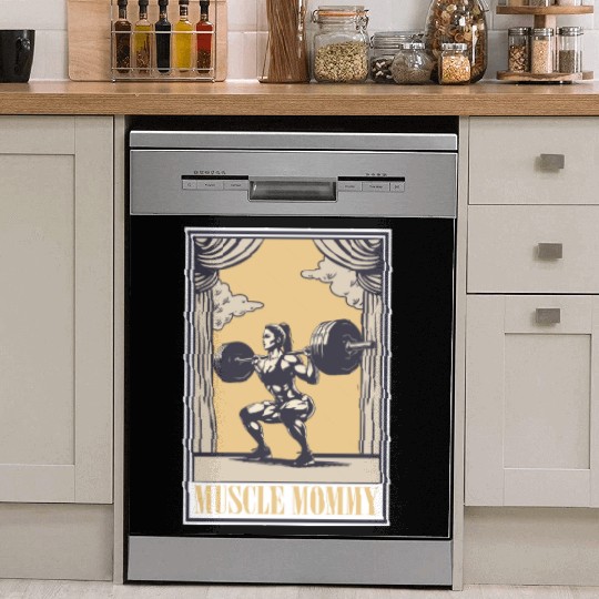 Tarot Cards Muscle Mommy for Strength & Dish Washer Covers