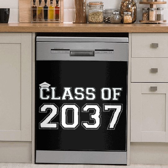 Class Of 2037 Pre K Grow With Me Graduation Dish Washer Covers