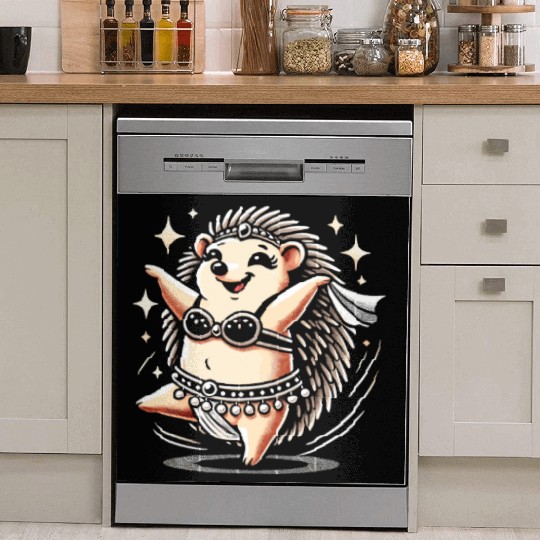 Tribal Fusion Rhythmic Dance Art For Belly Dance Dish Washer Covers