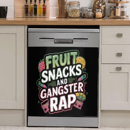 Fruit Snacks And Gangster Rap Dish Washer Covers