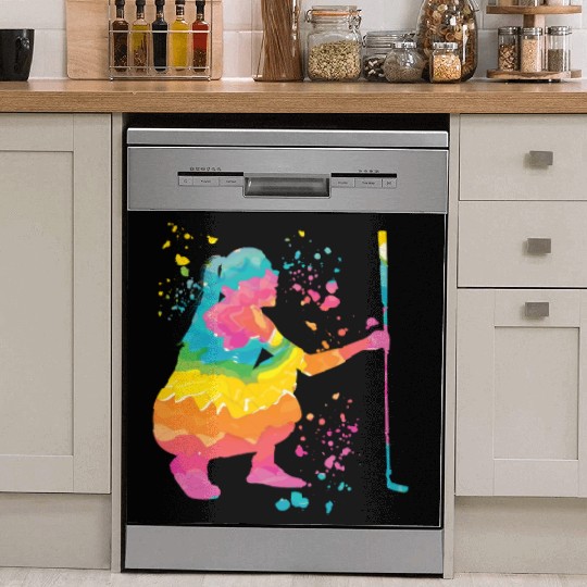 Golfer Colorsplash Kids Miniature Golf Dish Washer Covers