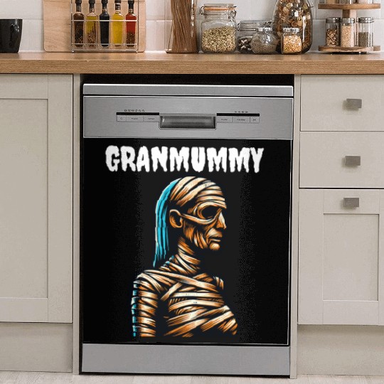 Mummy Grandma GRANMUMMY Halloween Women Horror Dish Washer Covers
