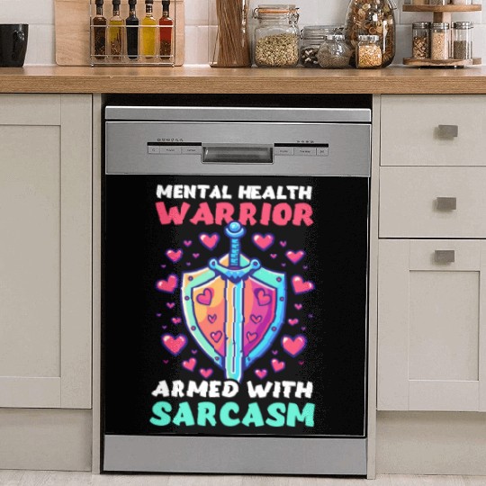 Depression Awareness Mental Health Warrior Dish Washer Covers