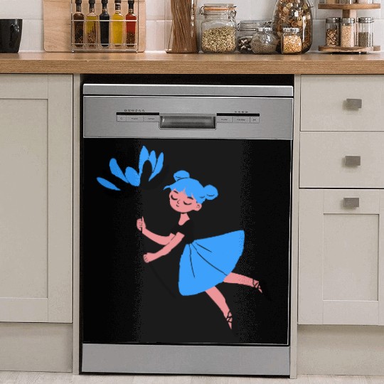 Blue Daisy Dreamer Dish Washer Covers