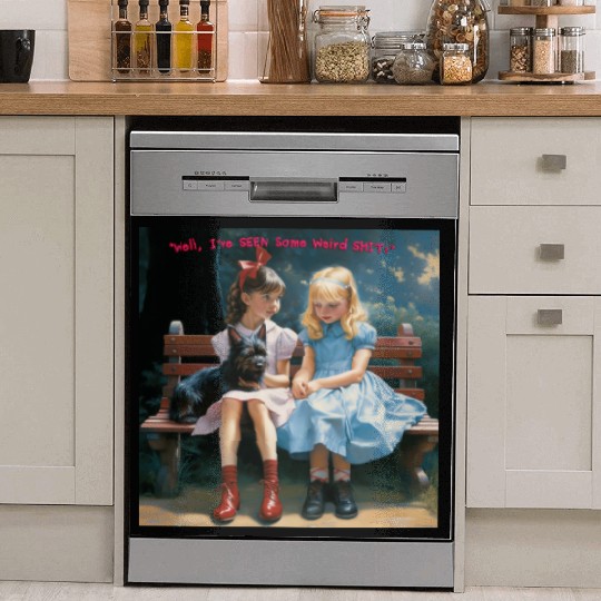 Dorothy and Alice hilarious Dish Washer Covers