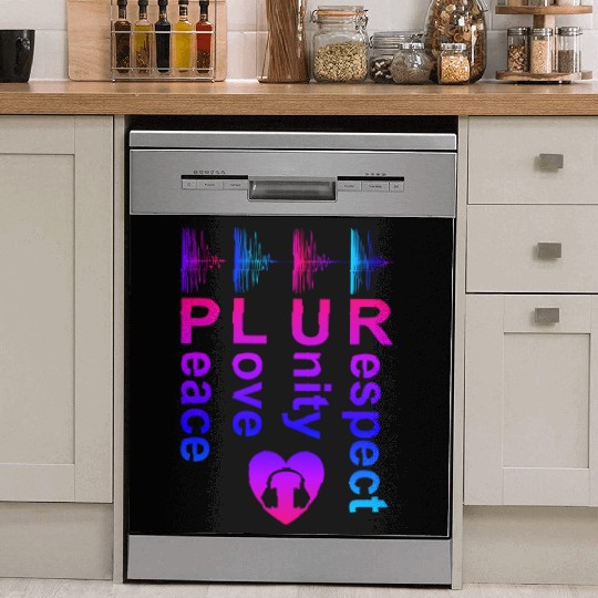 PLUR (Peace Love Unity Respect) Dish Washer Covers