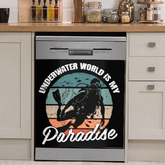 Underwater World Is My Paradise Dish Washer Covers