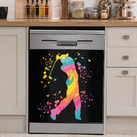 Golfer Colorsplash Kids Miniature Golf Dish Washer Covers