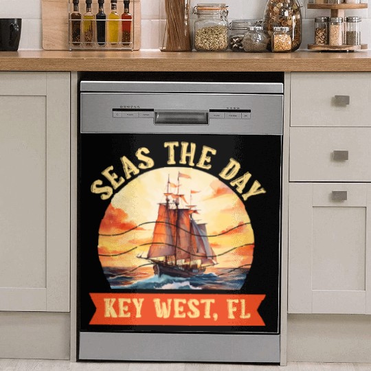 Florida Keys SEAS THE DAY IN KEY-WEST FLORIDA Dish Washer Covers