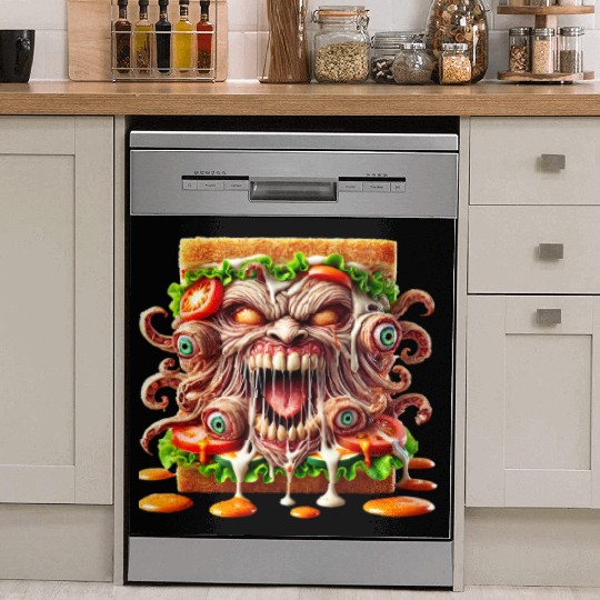 Terrifying Monster Sandwich Dish Washer Covers