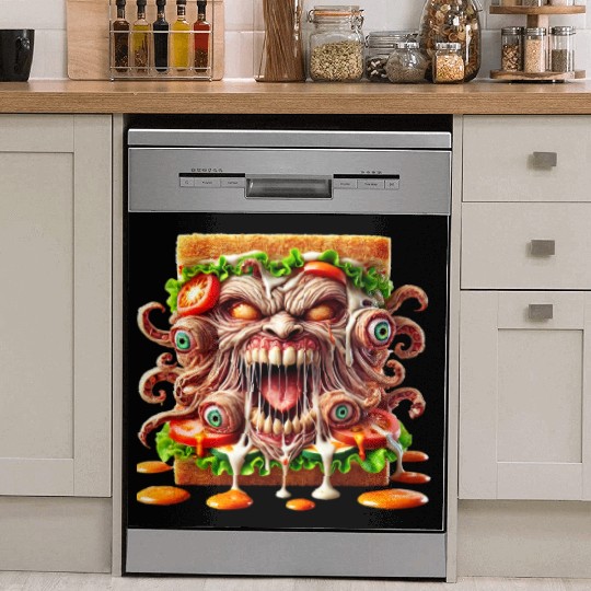 Terrifying Monster Sandwich Dish Washer Covers
