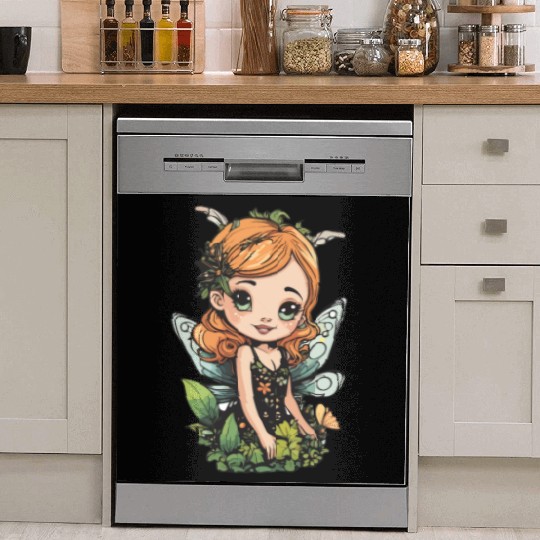 Blooming forest fairy - Sweet nature spirit Dish Washer Covers