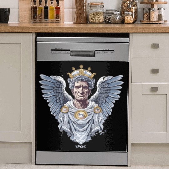 Emperor Caesar with Angel Wings Dish Washer Covers