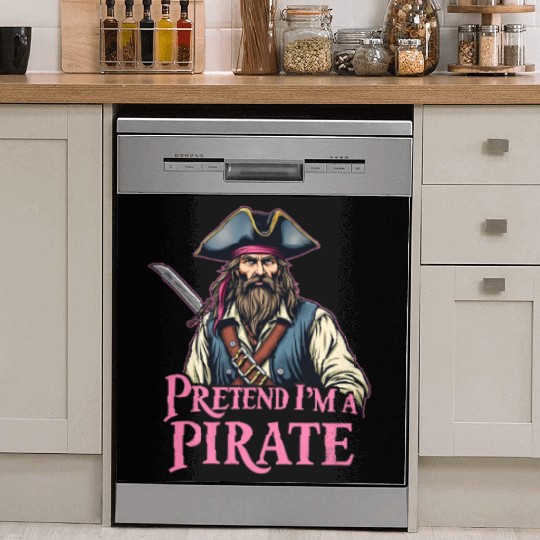 Easy Pirate Costume: Pretend I'm A Pirate Dish Washer Covers