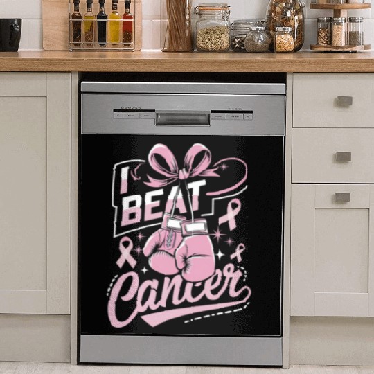 I Beat Cancer Breast Cancer Awareness Dish Washer Covers