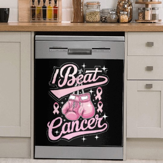 I Beat Cancer Breast Cancer Awareness Dish Washer Covers