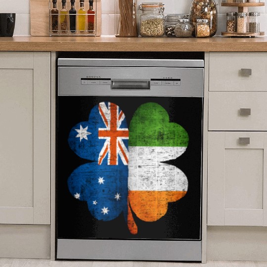 Australian Irish Shamrock Australia Ireland Flag Dish Washer Covers