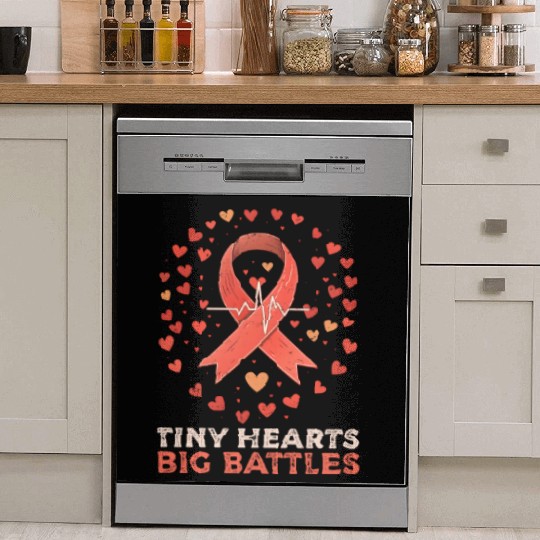 CHD Awareness Tiny Hearts, Big Battles Dish Washer Covers