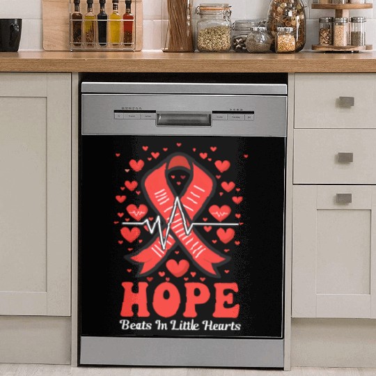 CHD Awareness Hope Beats In Little Hearts Dish Washer Covers