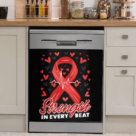 CHD Awareness Strength In Every Beat Dish Washer Covers