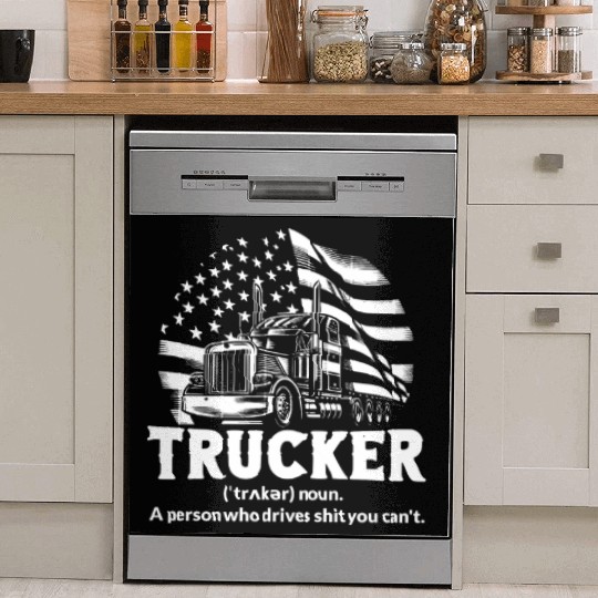 Funny US Trucker Definition Dish Washer Covers