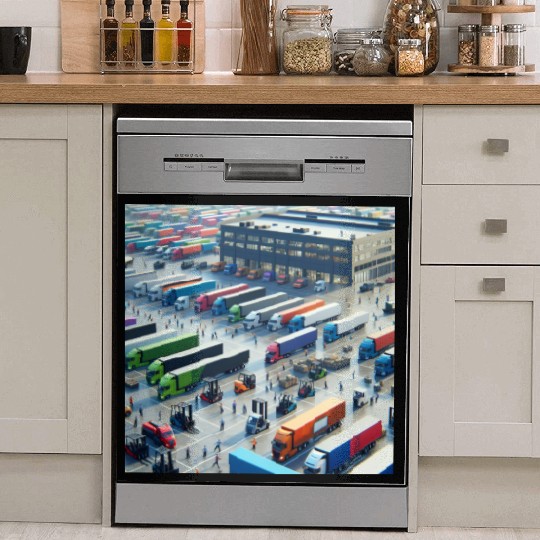 Big Trucking Company Dish Washer Covers